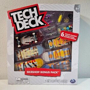 Tech Deck Sk8shop Bonus Pack Girl Mini Skateboards 6 Pack Sealed